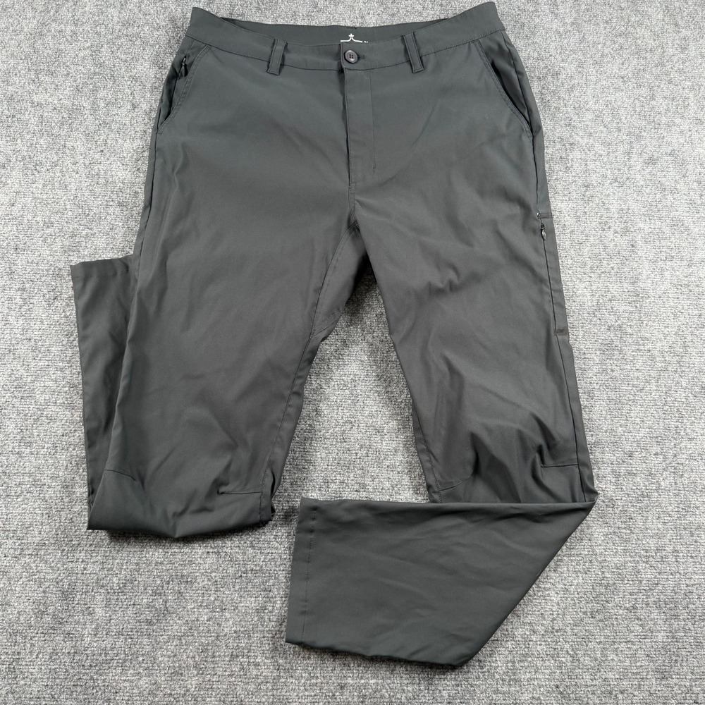 Evo Technical Hiking Pants Mens 36 Grey Stretch Outdoor Performance Trousers